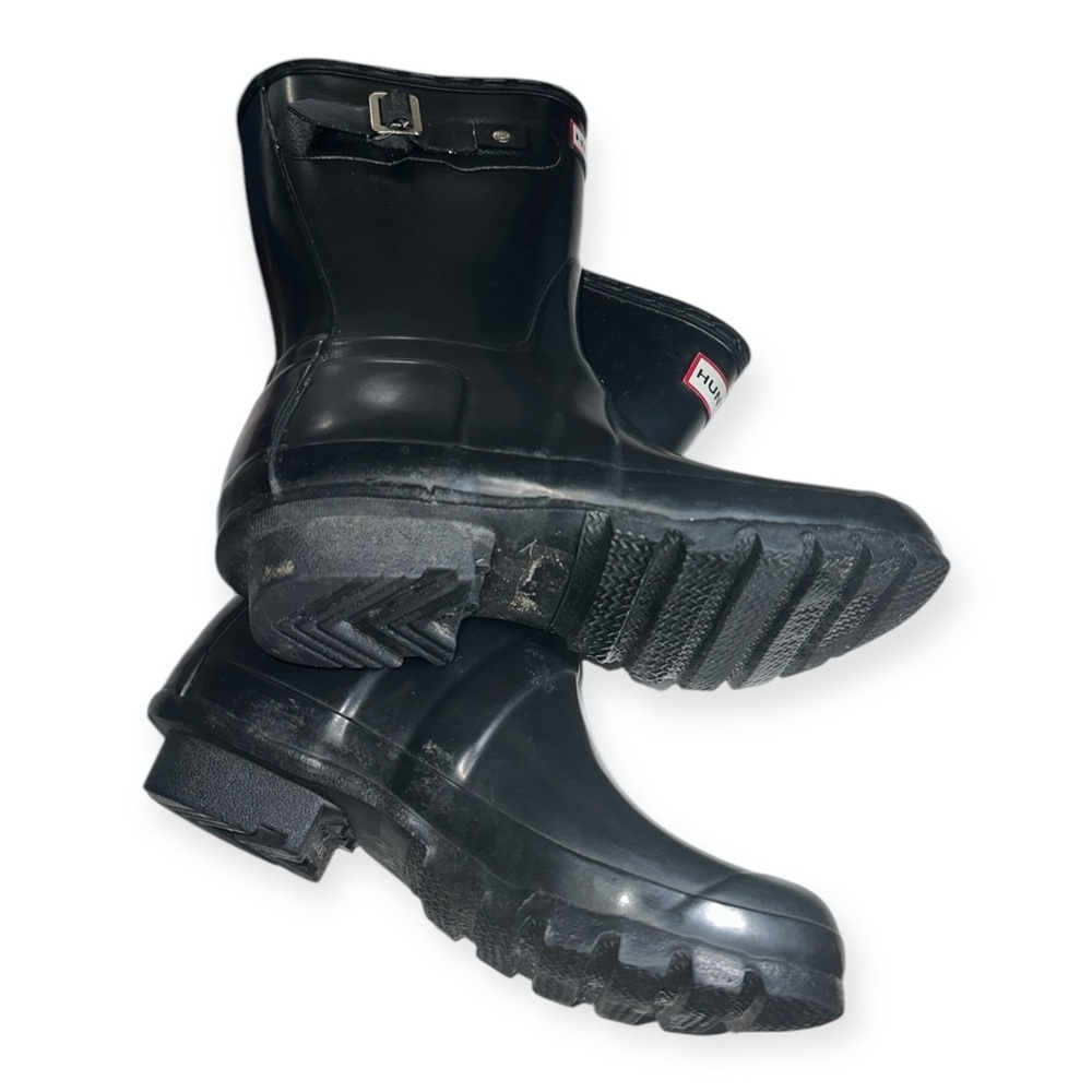 Hunter Original Short black Waterproof Rain Boot Size US5M/6F - Picture 5 of 7
